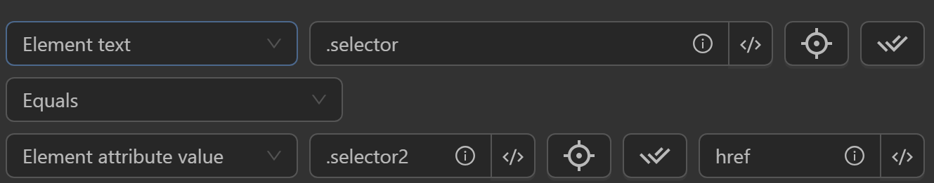 element attribute value