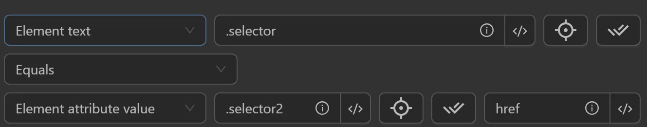 element attribute value
