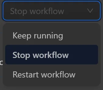 workflow settings