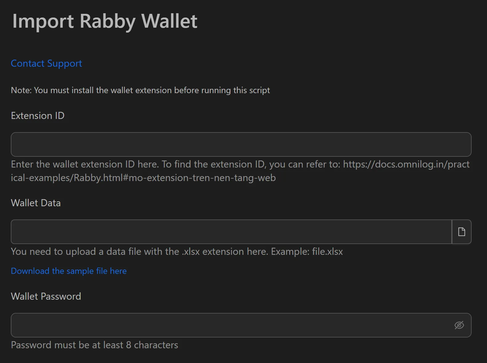 Rabby wallet import workflow attributes